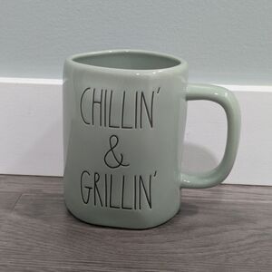 Chillin' & Grillin' Pale Green Rae Dunn Mug